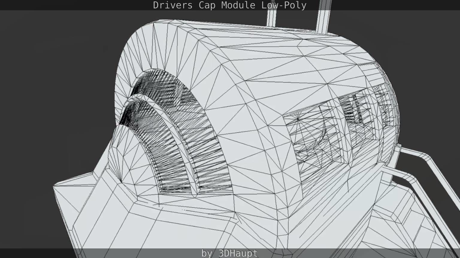 Drivers Cap Module Low-Poly Low-poly 3D model_27