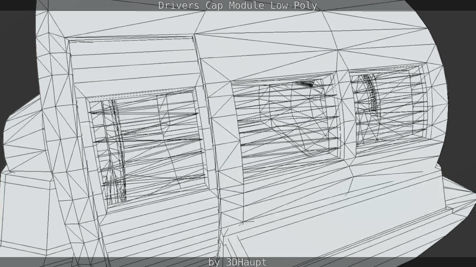 Drivers Cap Module Low-Poly Low-poly 3D model_40
