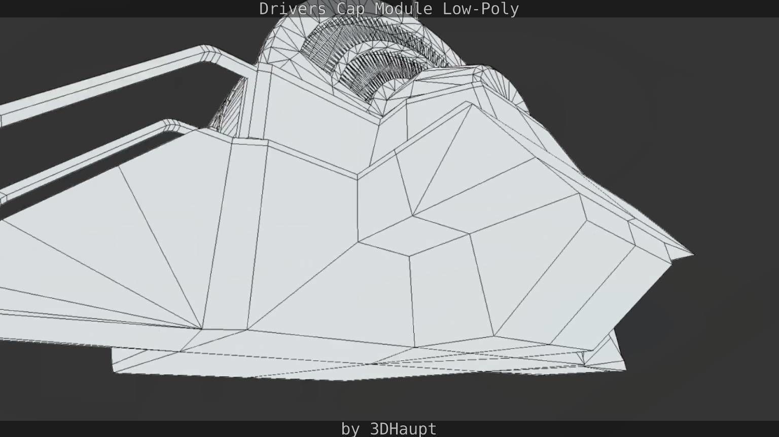 Drivers Cap Module Low-Poly Low-poly 3D model_36