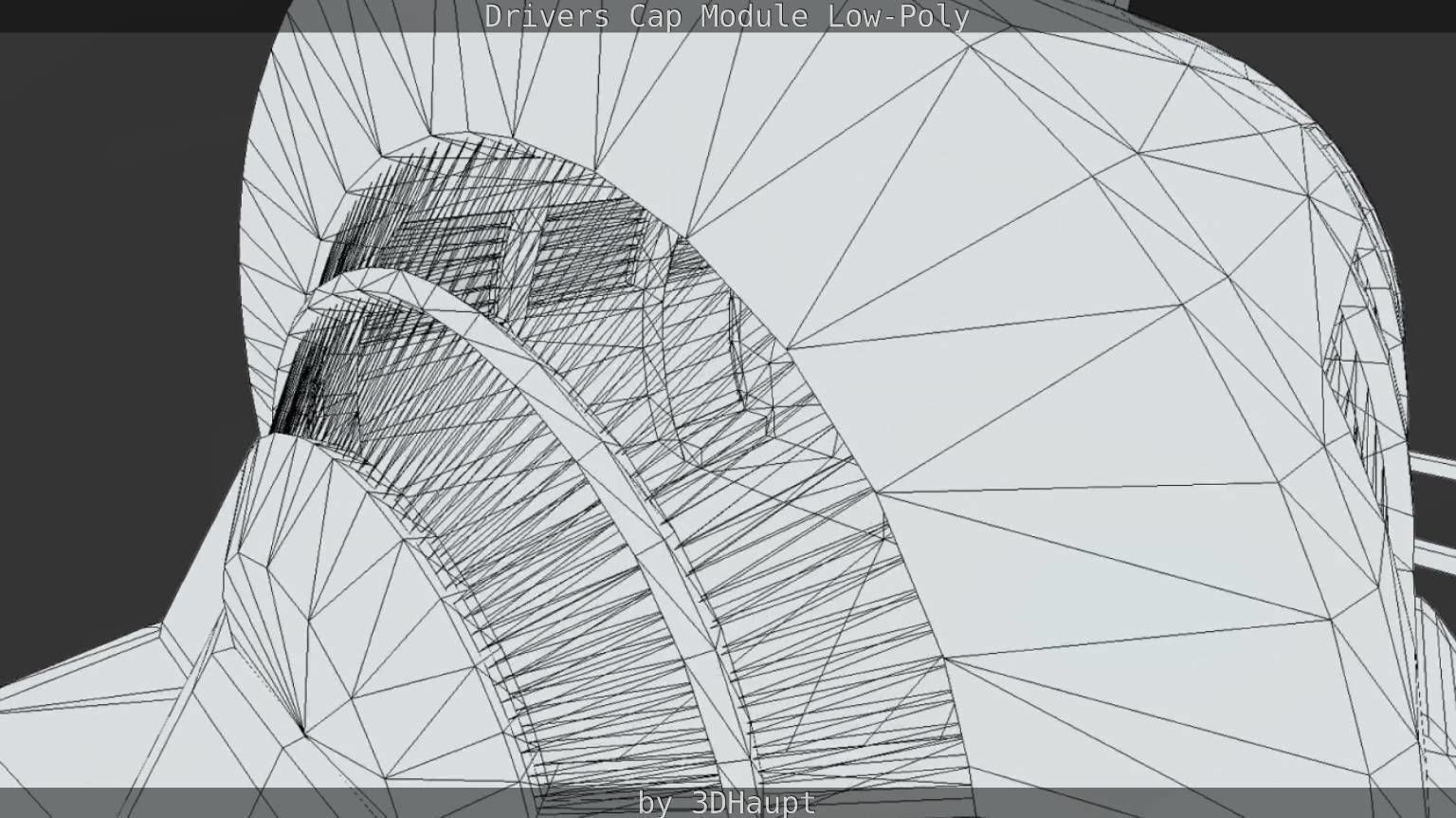 Drivers Cap Module Low-Poly Low-poly 3D model_26