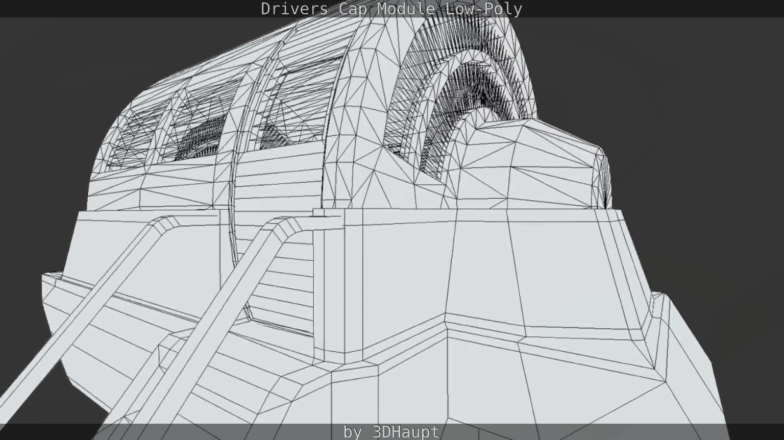 Drivers Cap Module Low-Poly Low-poly 3D model_31