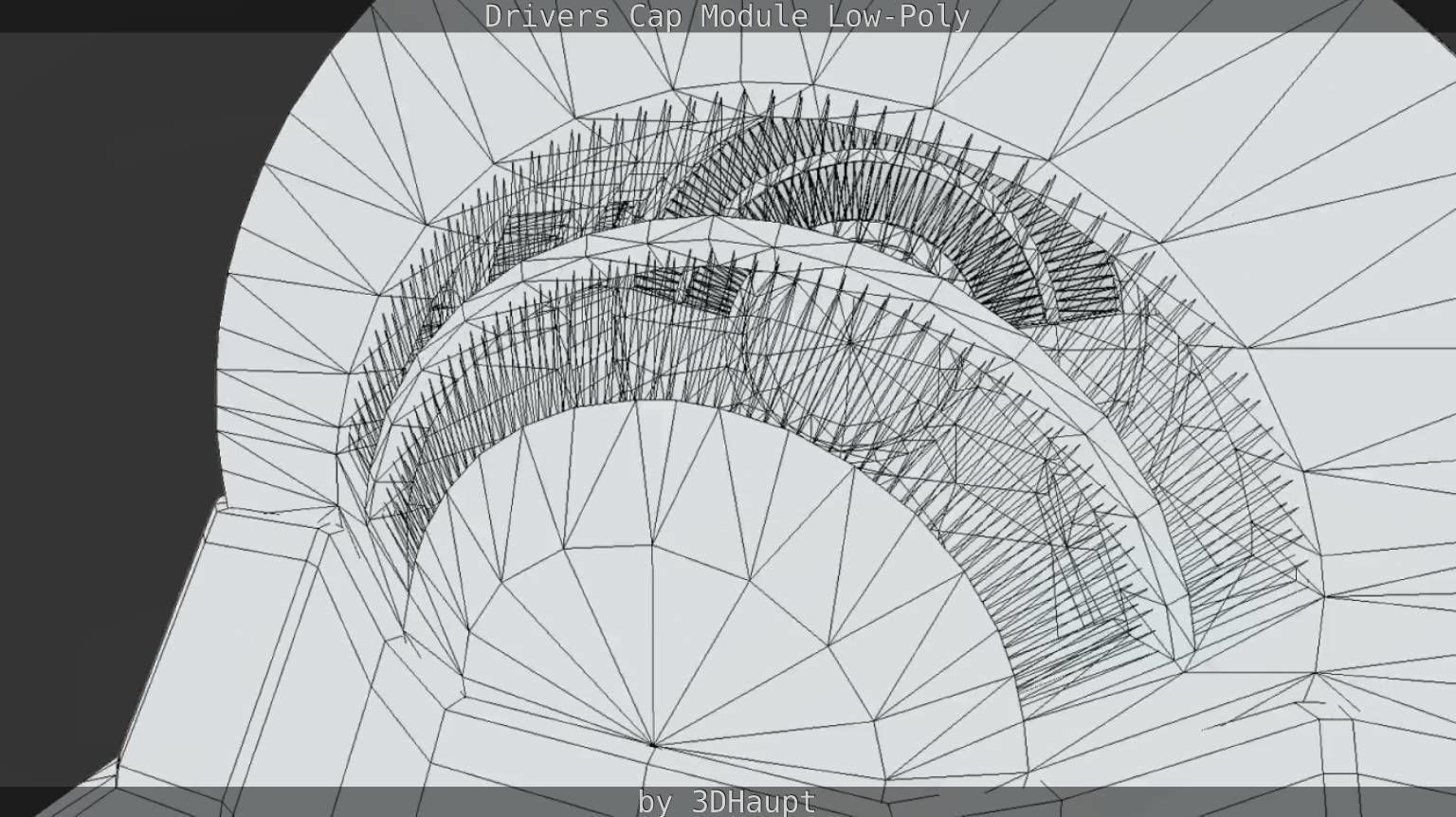 Drivers Cap Module Low-Poly Low-poly 3D model_25