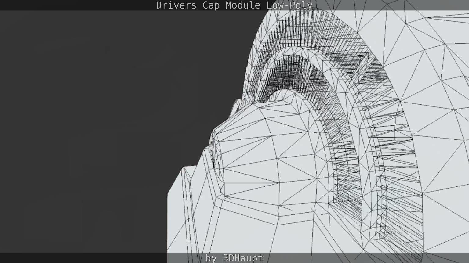 Drivers Cap Module Low-Poly Low-poly 3D model_41