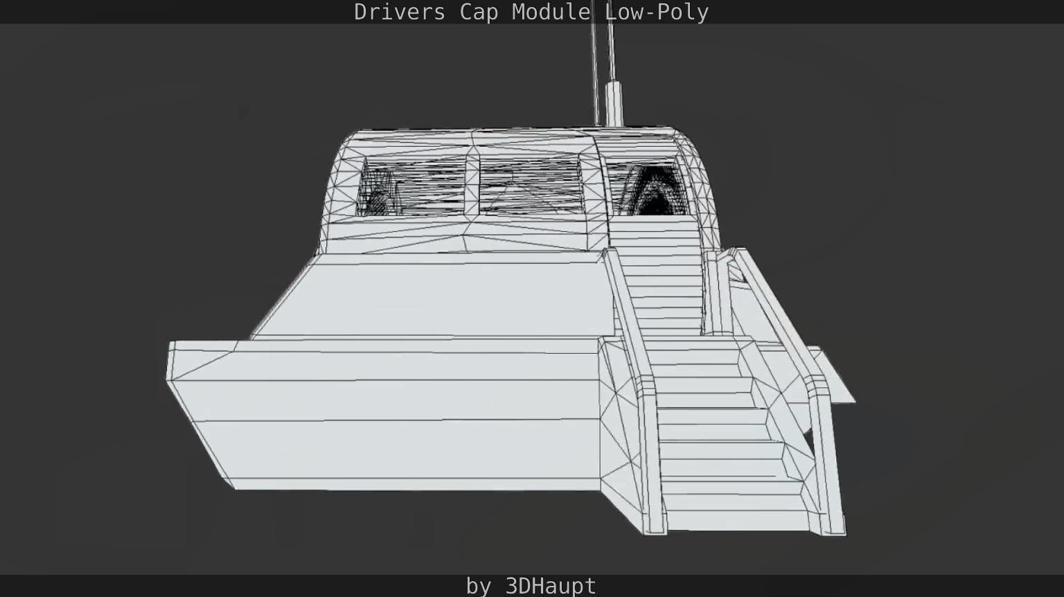 Drivers Cap Module Low-Poly Low-poly 3D model_14