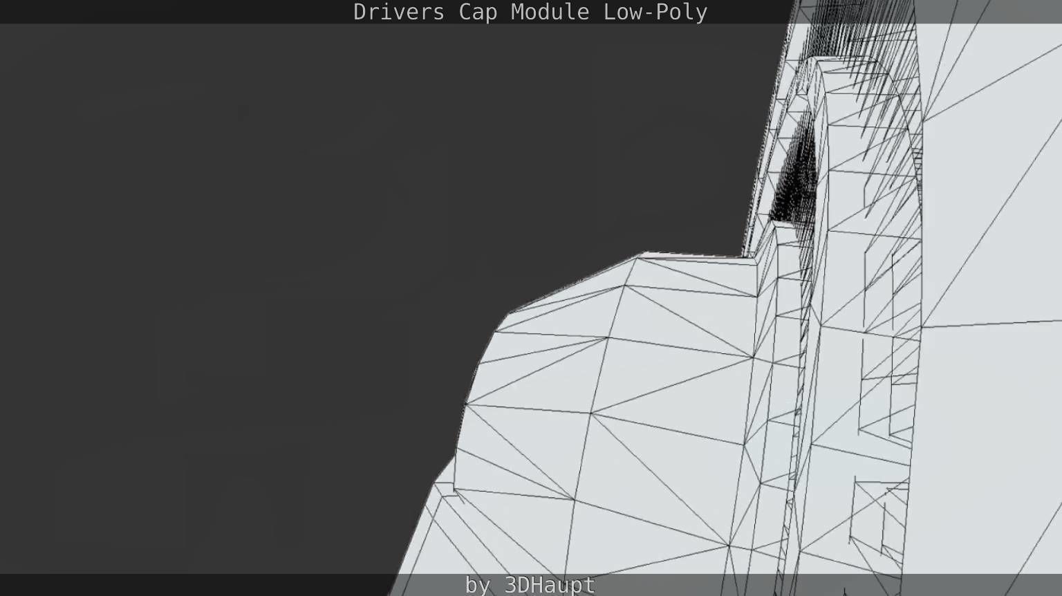 Drivers Cap Module Low-Poly Low-poly 3D model_42