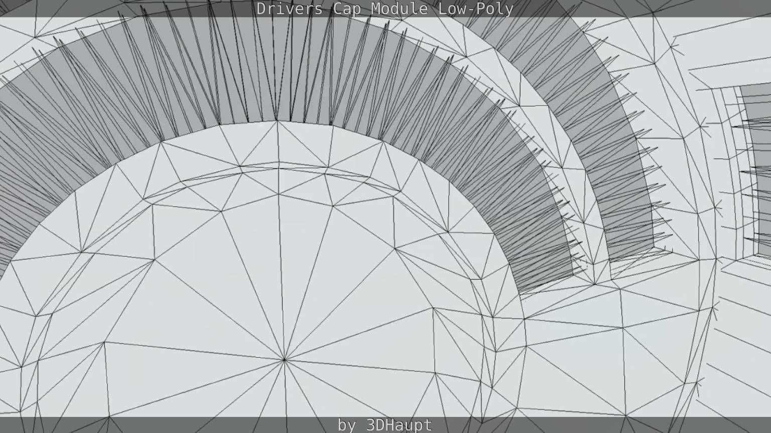 Drivers Cap Module Low-Poly Low-poly 3D model_43