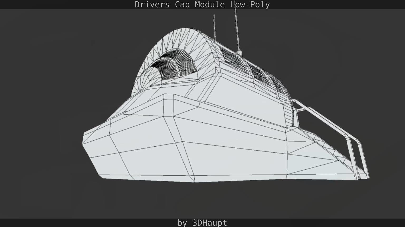 Drivers Cap Module Low-Poly Low-poly 3D model_12