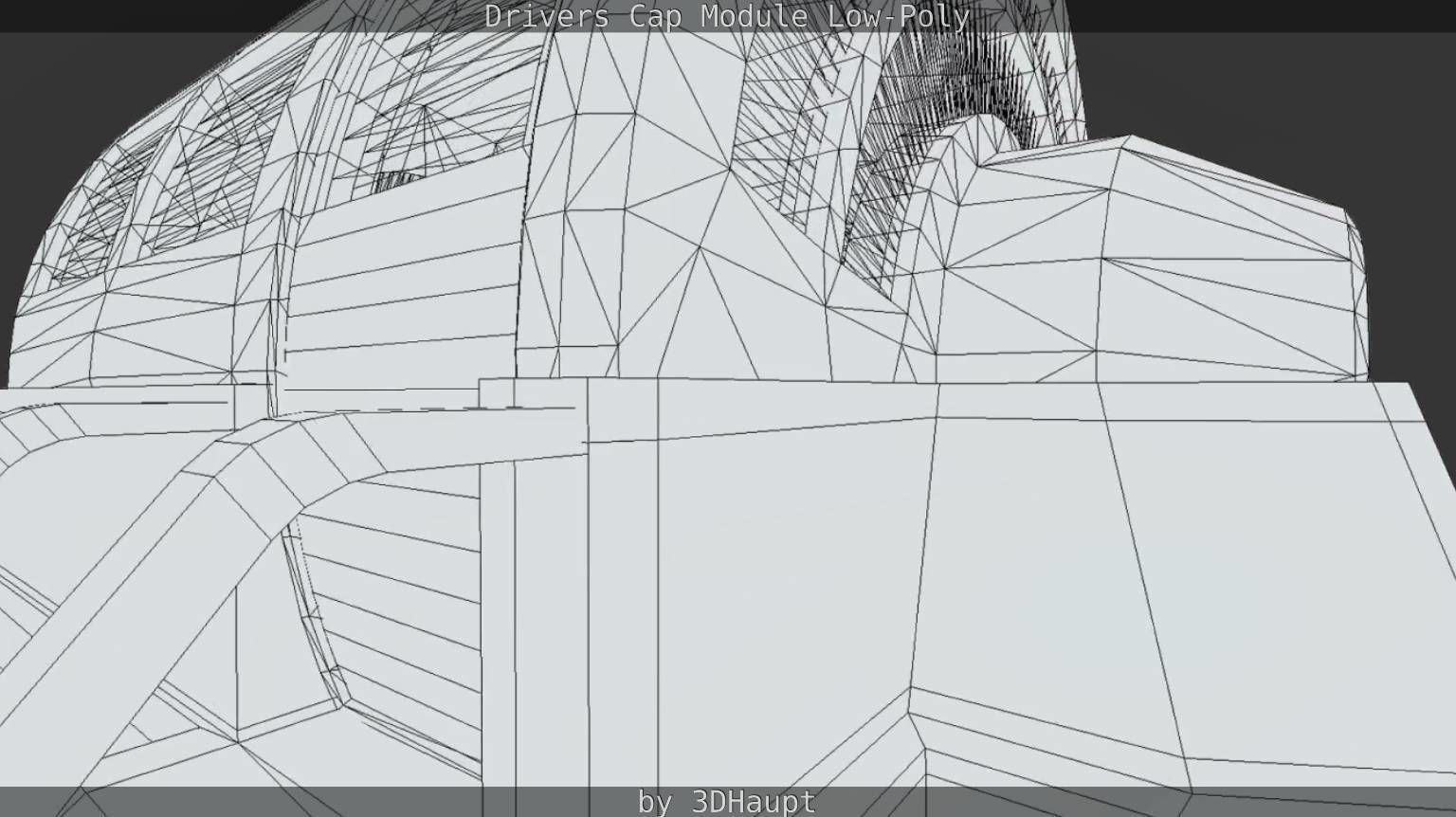 Drivers Cap Module Low-Poly Low-poly 3D model_32