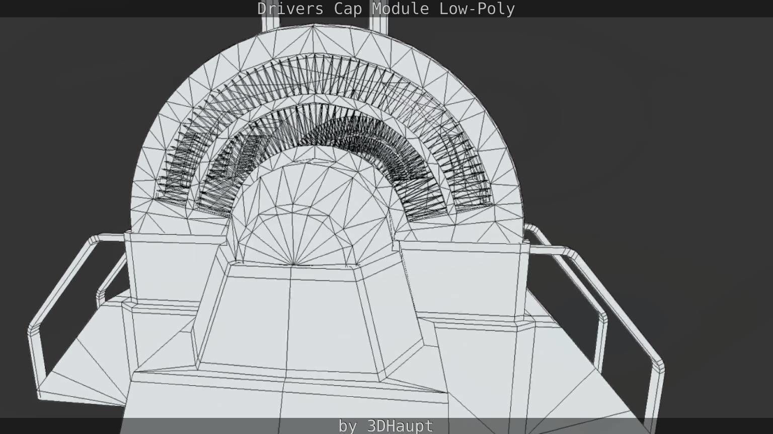 Drivers Cap Module Low-Poly Low-poly 3D model_37