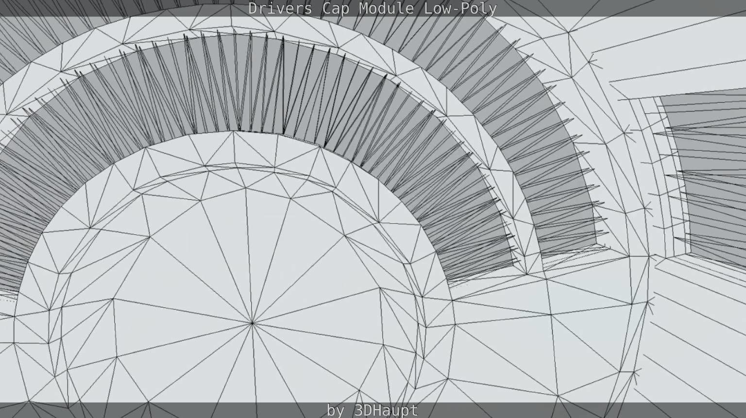 Drivers Cap Module Low-Poly Low-poly 3D model_44