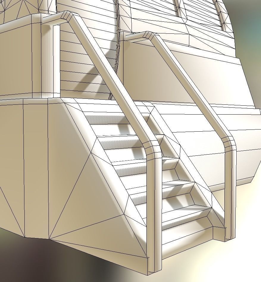 Drivers Cap Module Low-Poly Low-poly 3D model_5