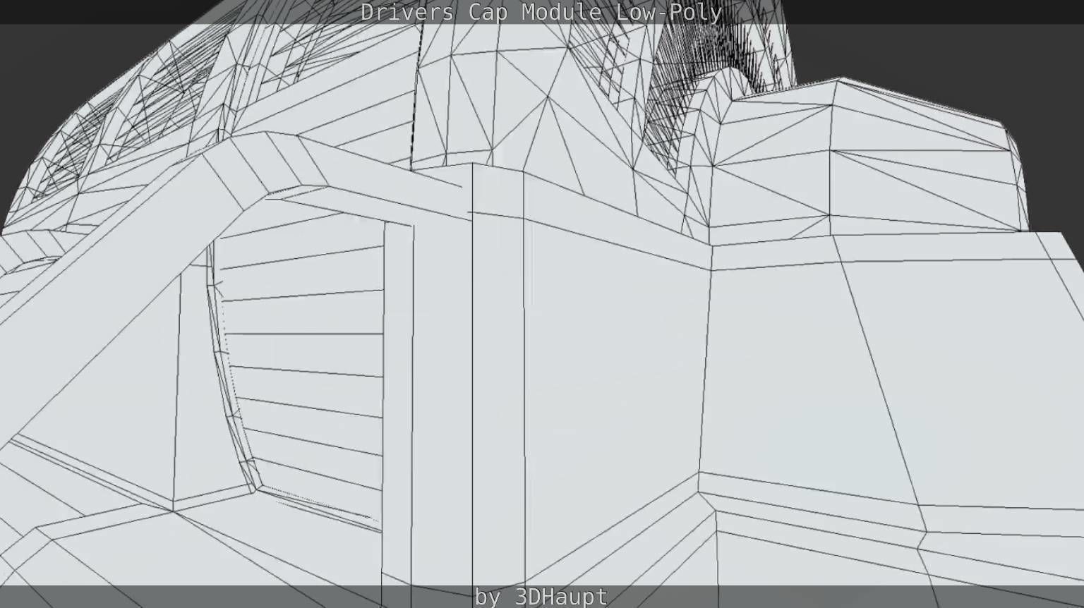 Drivers Cap Module Low-Poly Low-poly 3D model_33