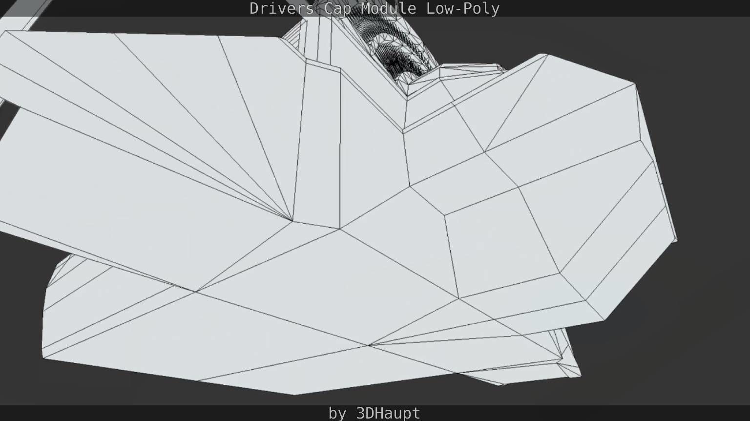 Drivers Cap Module Low-Poly Low-poly 3D model_35