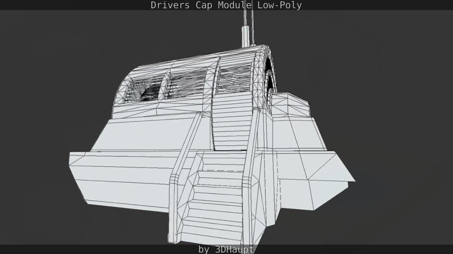 Drivers Cap Module Low-Poly Low-poly 3D model_15