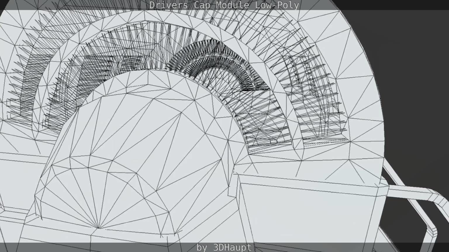 Drivers Cap Module Low-Poly Low-poly 3D model_39