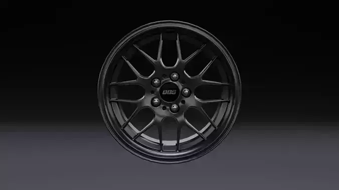 BBS RG-R Car Rim Low-poly 3D model 2