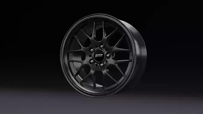 BBS RG-R Car Rim Low-poly 3D model