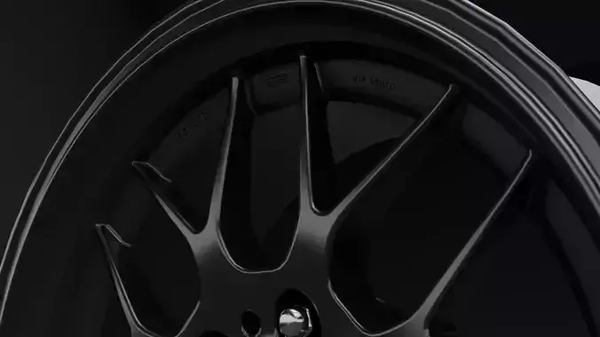BBS RG-R Car Rim Low-poly 3D model 3