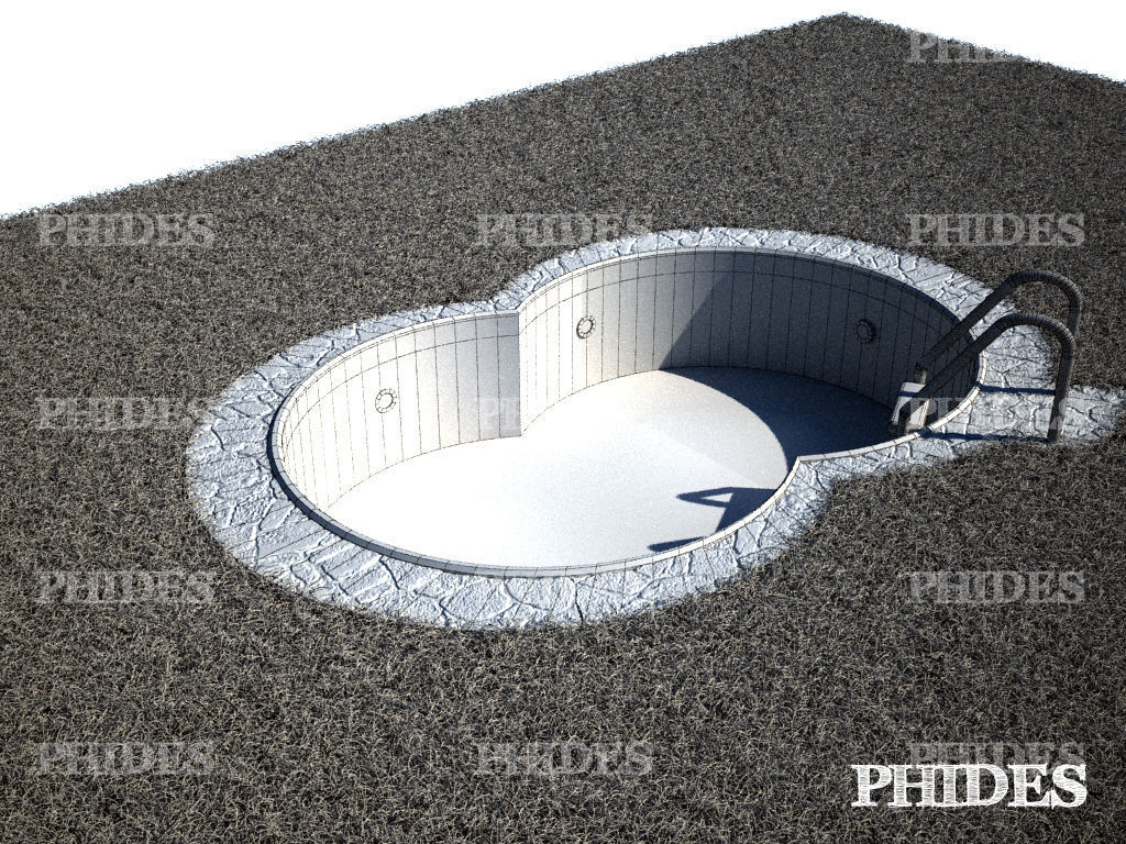 Swimming pool 3D model_4