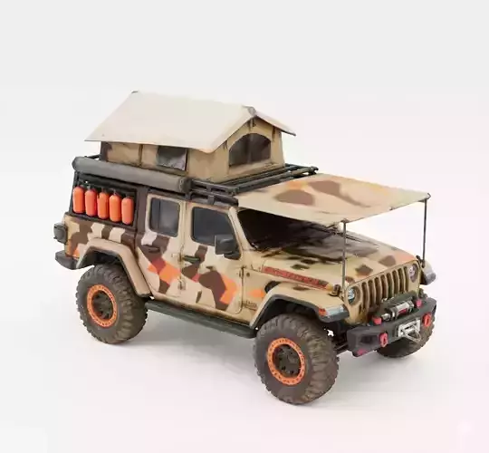 Dune Nomad Overlanding Jeep 3D Model
