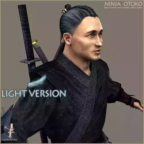 Ninja Otoko Light Version Low-poly 3D model