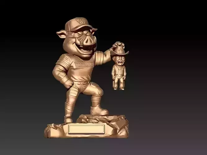 NFC East Dominance - Commanders Mascot vs Crying Cowboy Figure 3D print model