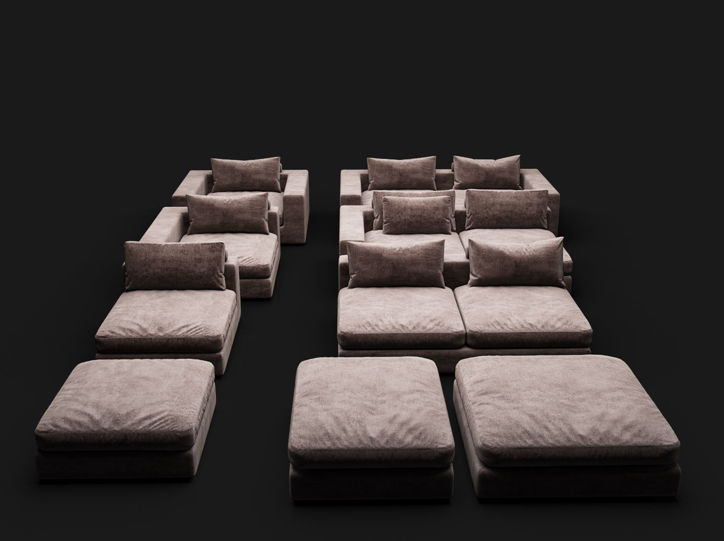 Sofa Element Sofa Club 3D model_7