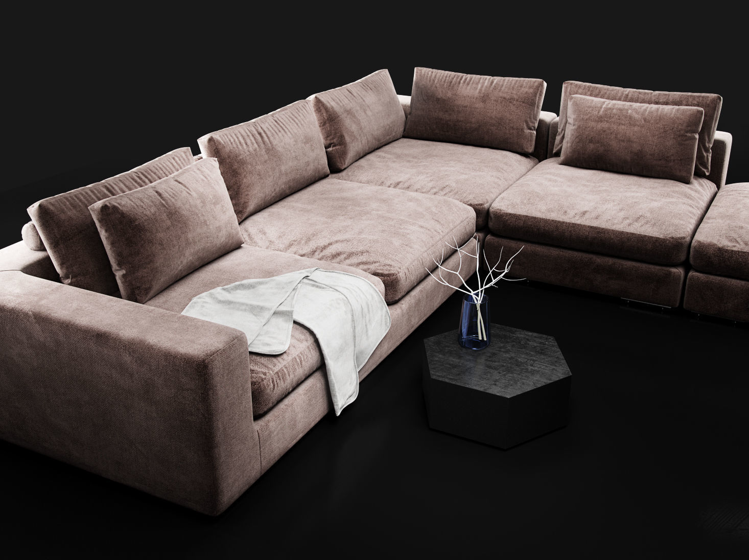 Sofa Element Sofa Club 3D model_9