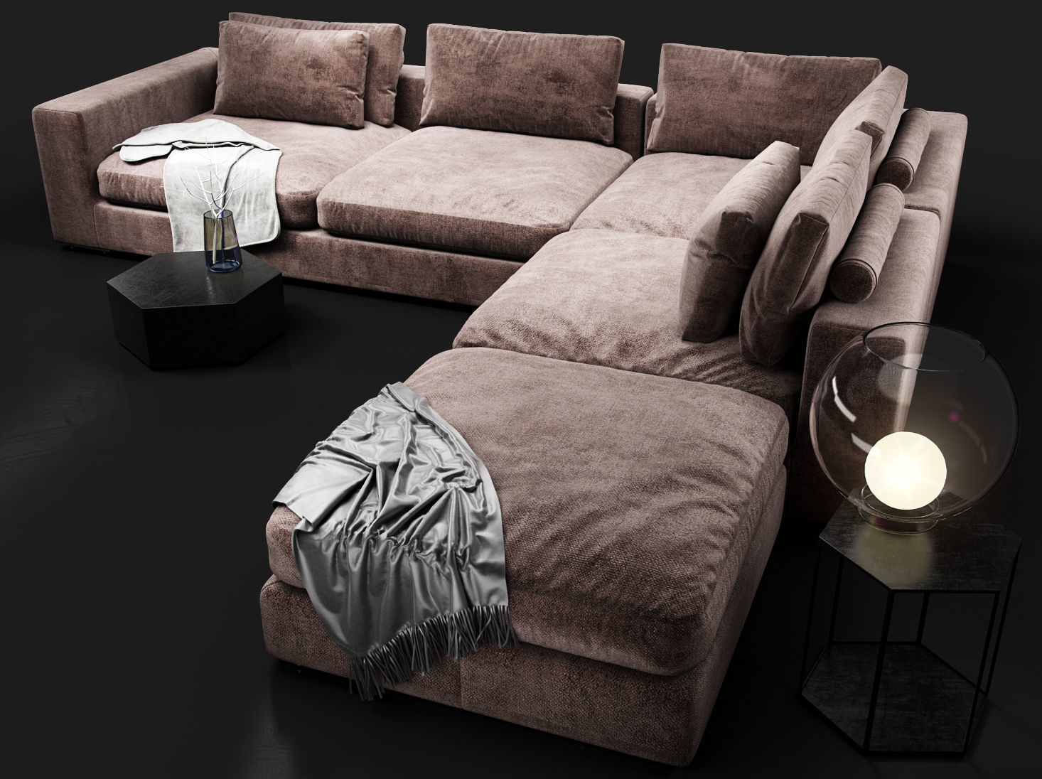 Sofa Element Sofa Club 3D model_10