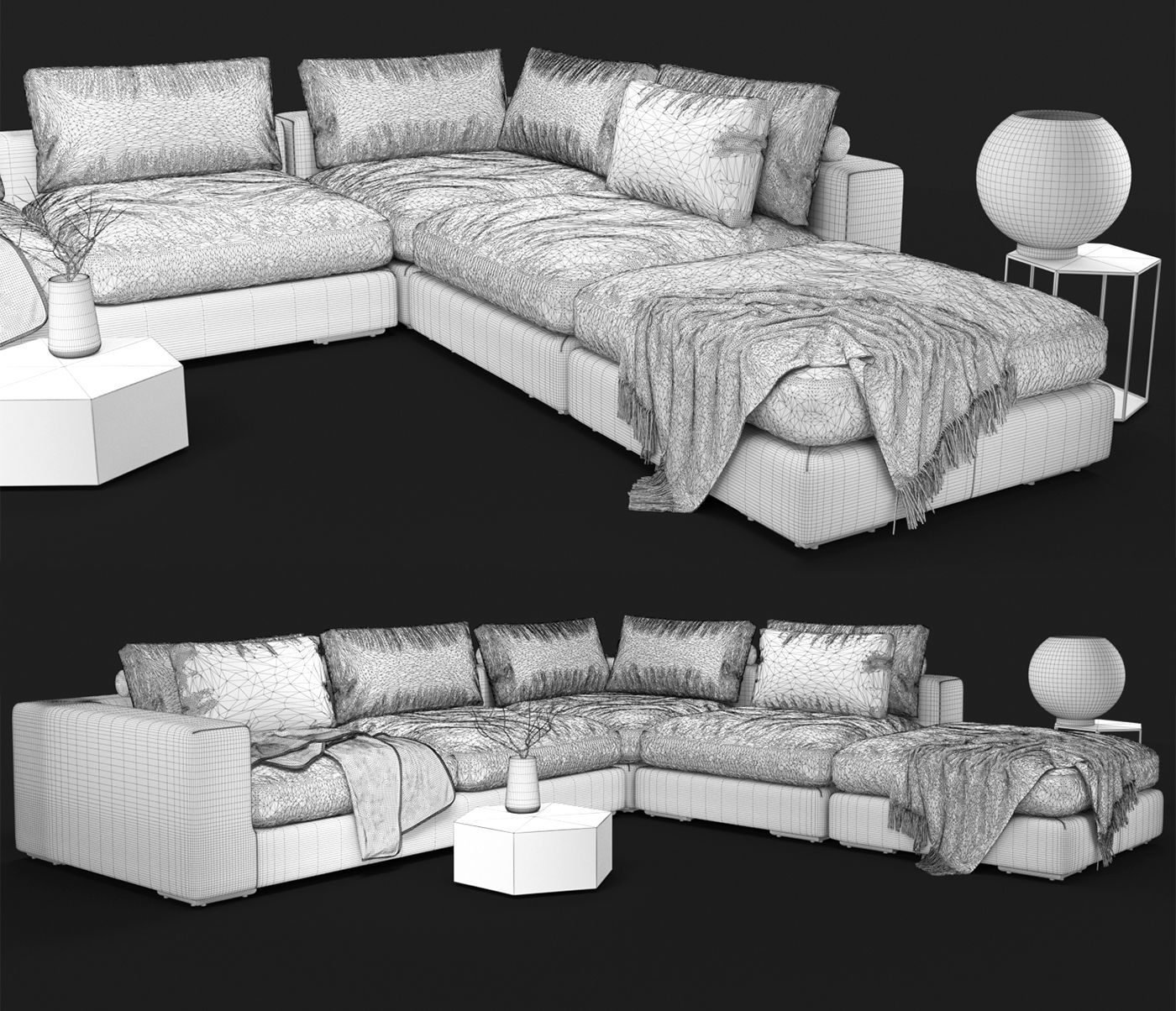 Sofa Element Sofa Club 3D model_6