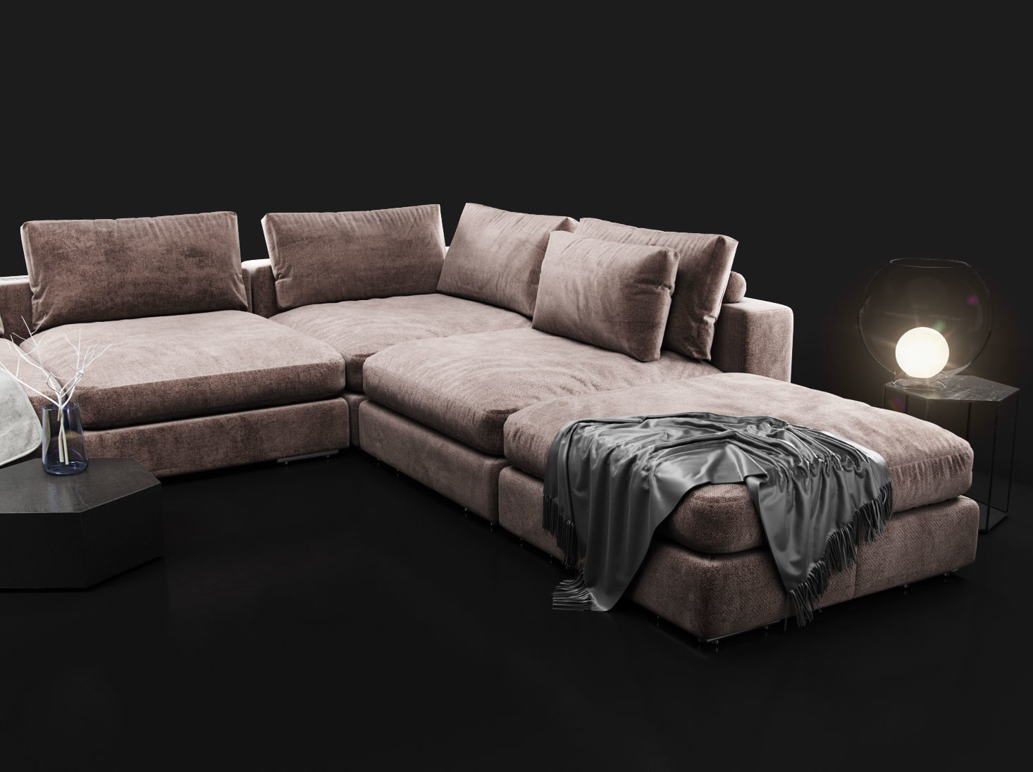 Sofa Element Sofa Club 3D model_12