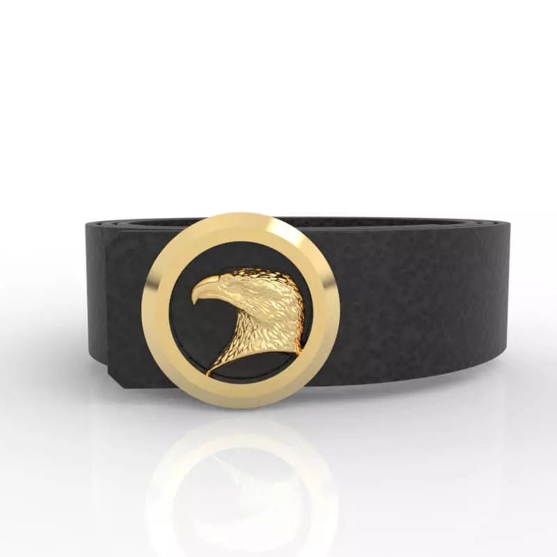 Eagle Belt Buckle Gold 3D print model