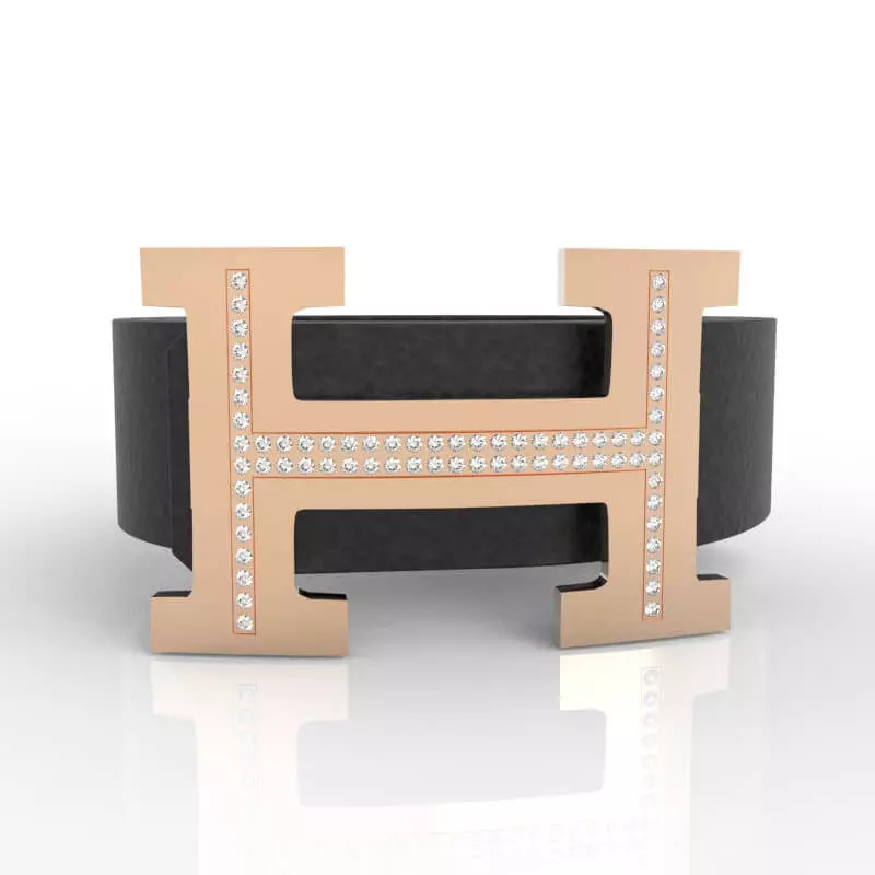 Diamond H Buckle 3D print model