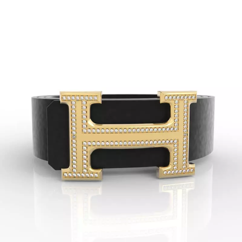 Luxury Diamond H Buckle 3D print model