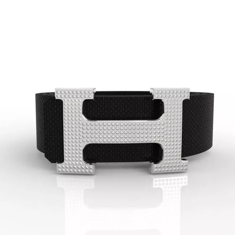 Affordable Diamond Belt H Buckle 3D print model