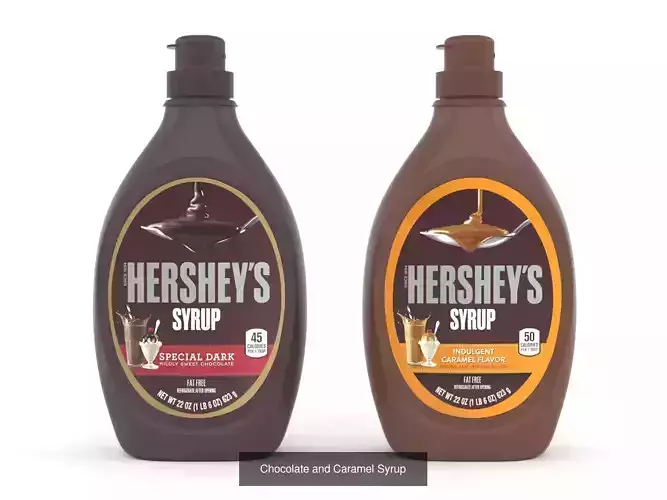 Great Value Strawberry Syrup 3D Model Pack 2