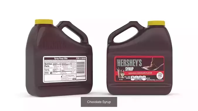 Great Value Strawberry Syrup 3D Model Pack 4