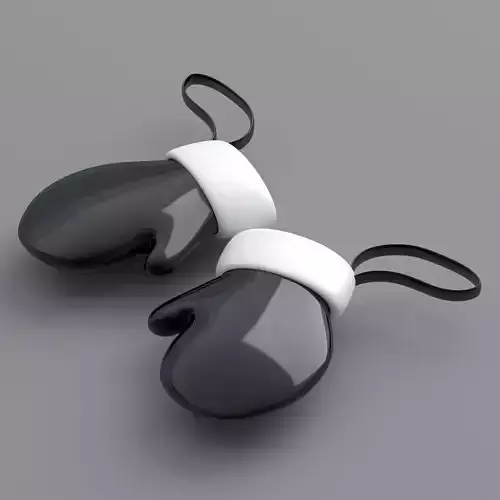 christmas hand gloves Black