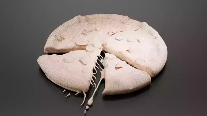 Pizza Italiano Low-poly 3D model 7