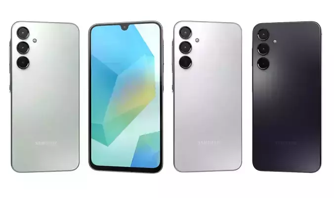 Samsung Galaxy A16 4G All Colors High Poly 3D model | CGTrader