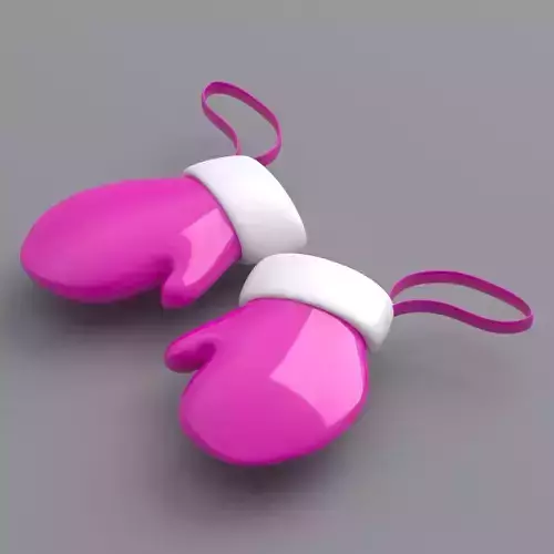 christmas hand gloves Pink