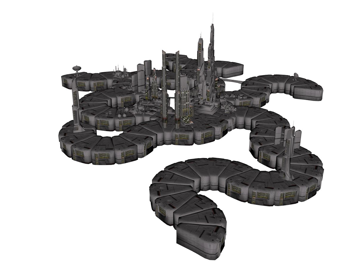 Orion Colonial City 3D print model_2