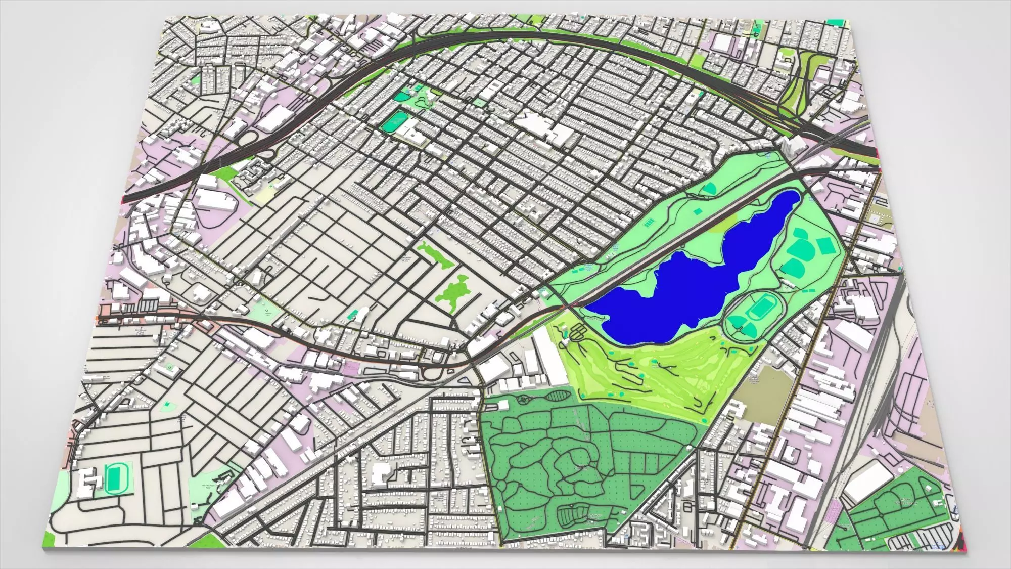 Community Hillside New York USA 3D model