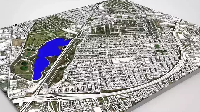 Community Hillside New York USA 3D model 5