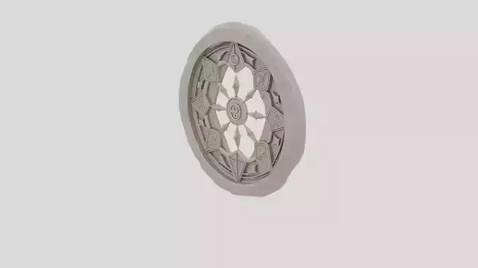 Fantasy Stone Ritual Circle for 3D print Low-poly 3D model