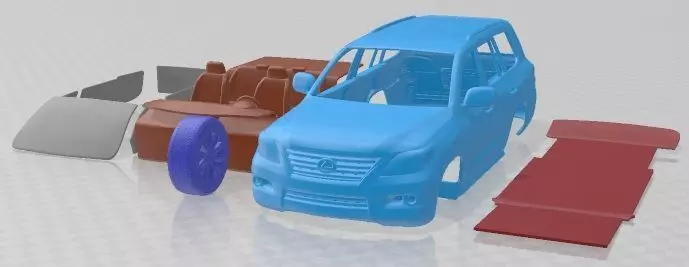 Lexus LX 570 2010 Printable Car 3D print model