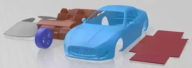 Maserati Gran Turismo MC Stradale 2012 Printable Car 3D print model