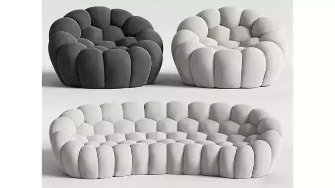 Petal Sofa 3D model