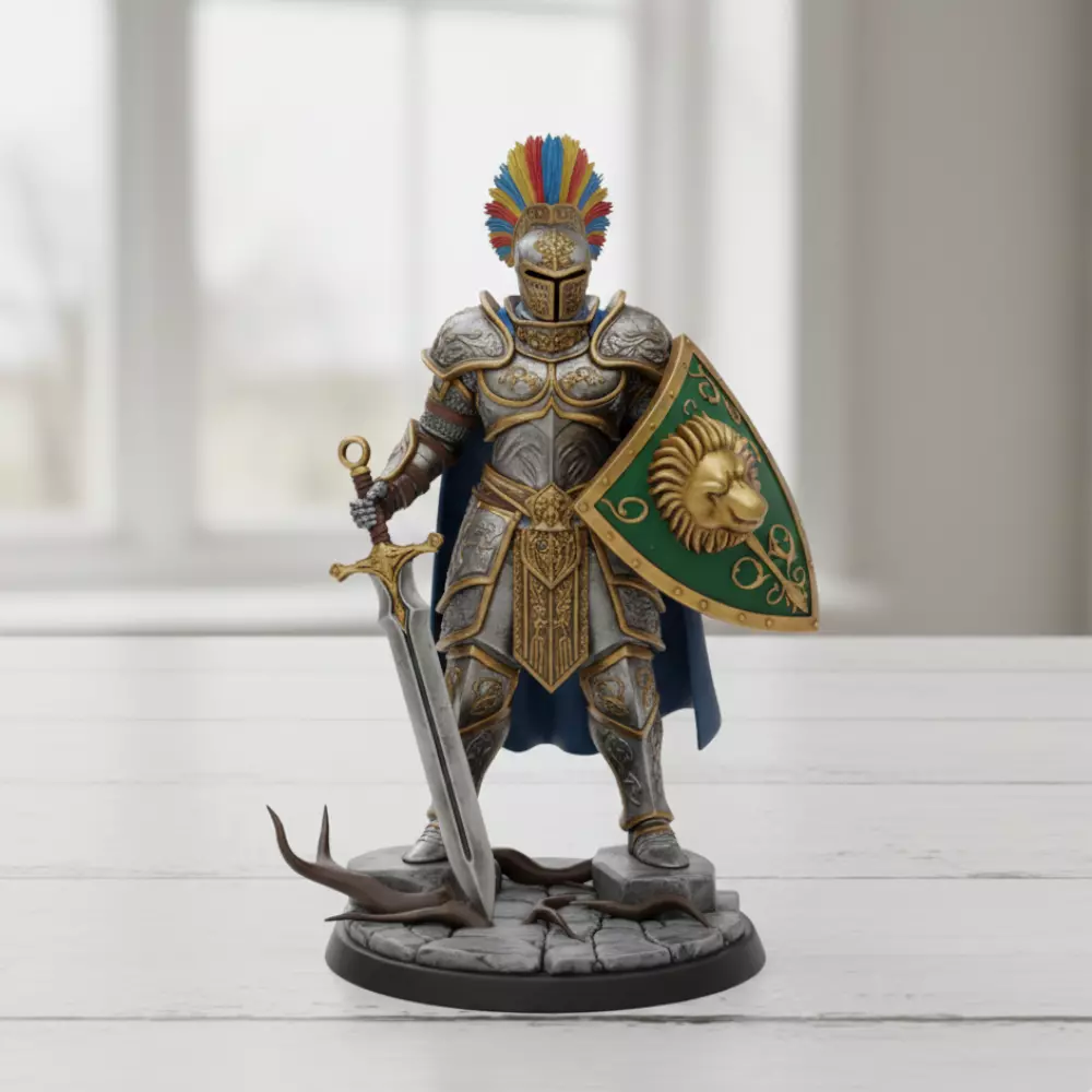 Knight Sword and Shield Wall Hanger 3D print model