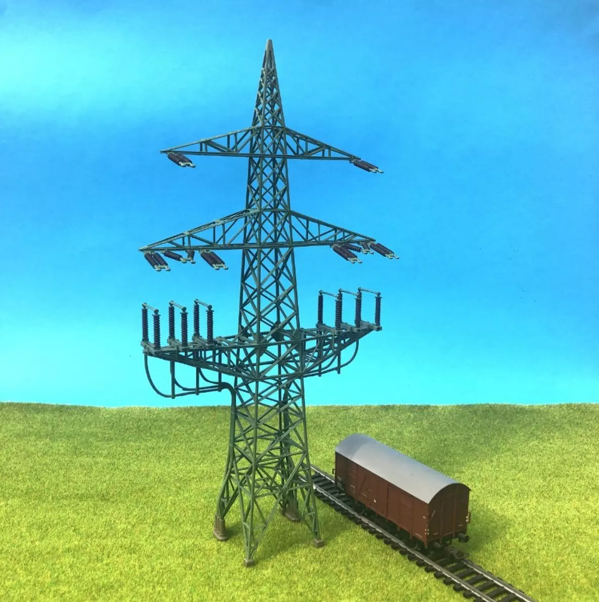 Transmission tower A77 end mast 1-87 resin 3D print model